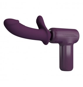Pretty Love - DJ SCHOLAR Fully Automatic Thrusting Massage Gun (Chargeable - Purple)